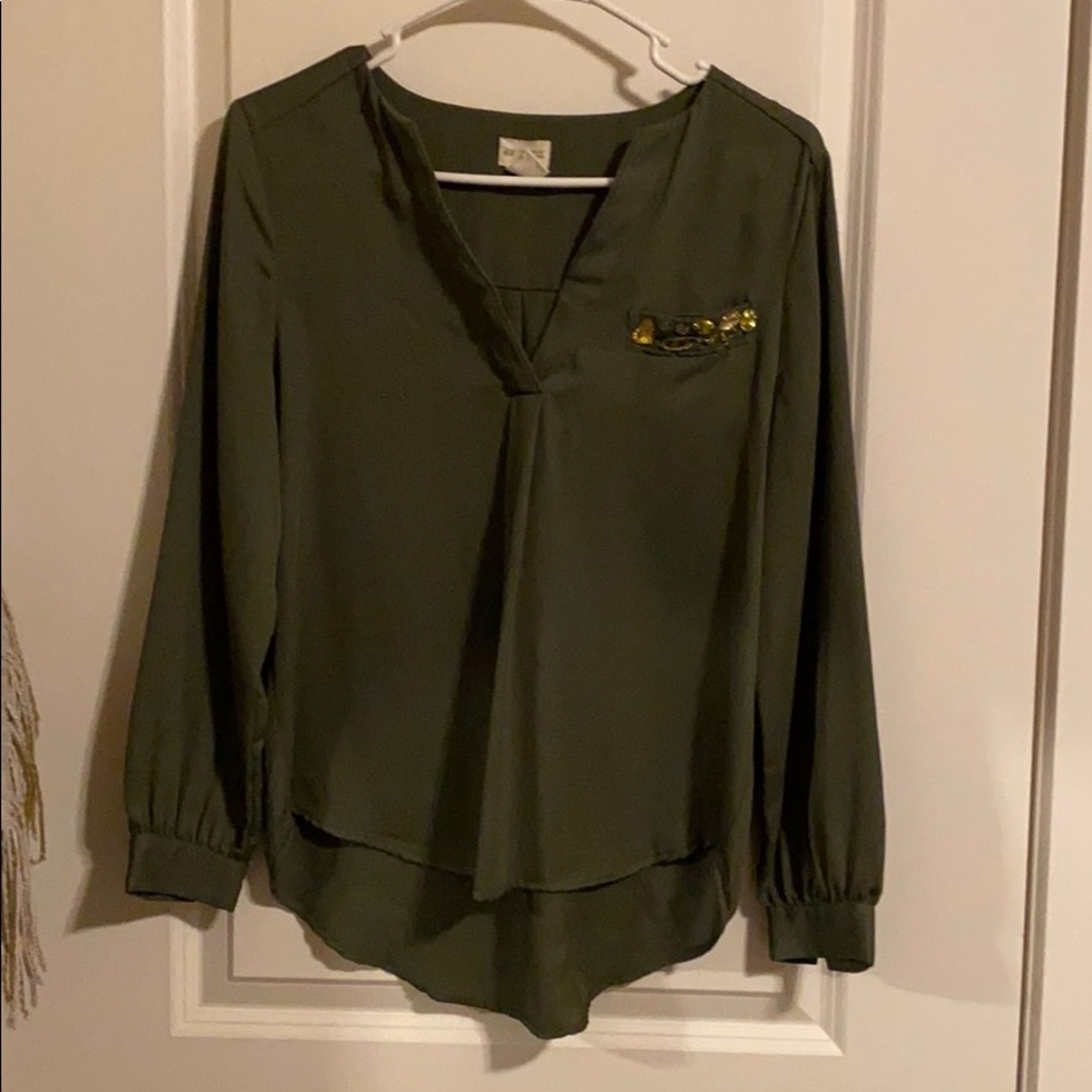 Green blouse